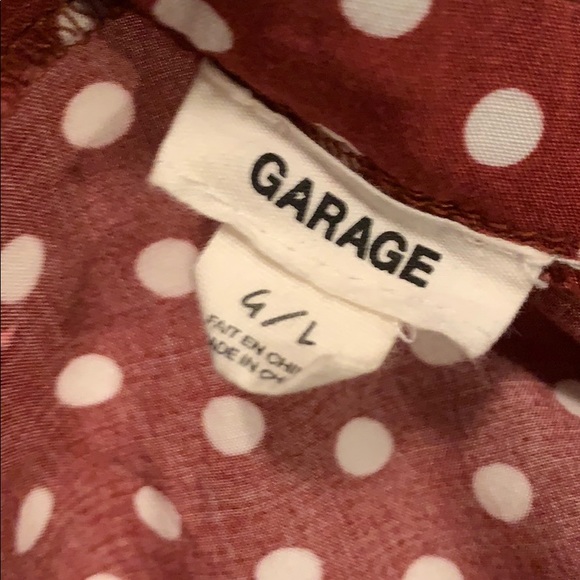 Garage red polka dot tank - Picture 4 of 4